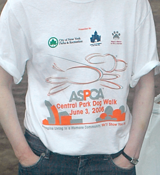 ASPCAdog walk tee shirt